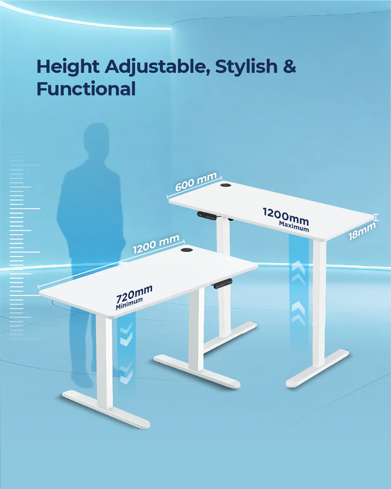 AeroPlus Adjustable Desk - Image 110
