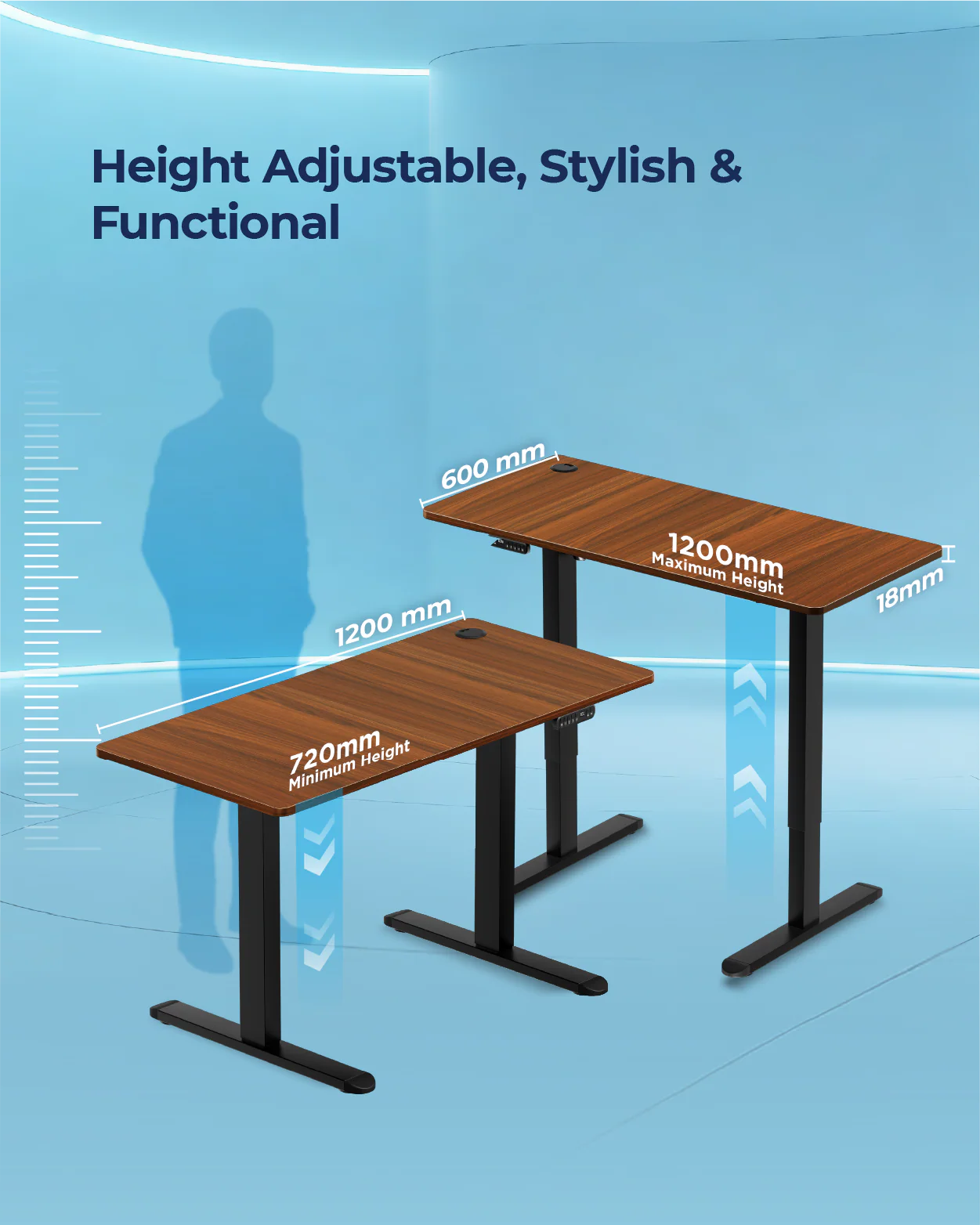 AeroPlus Adjustable Desk - Image 13