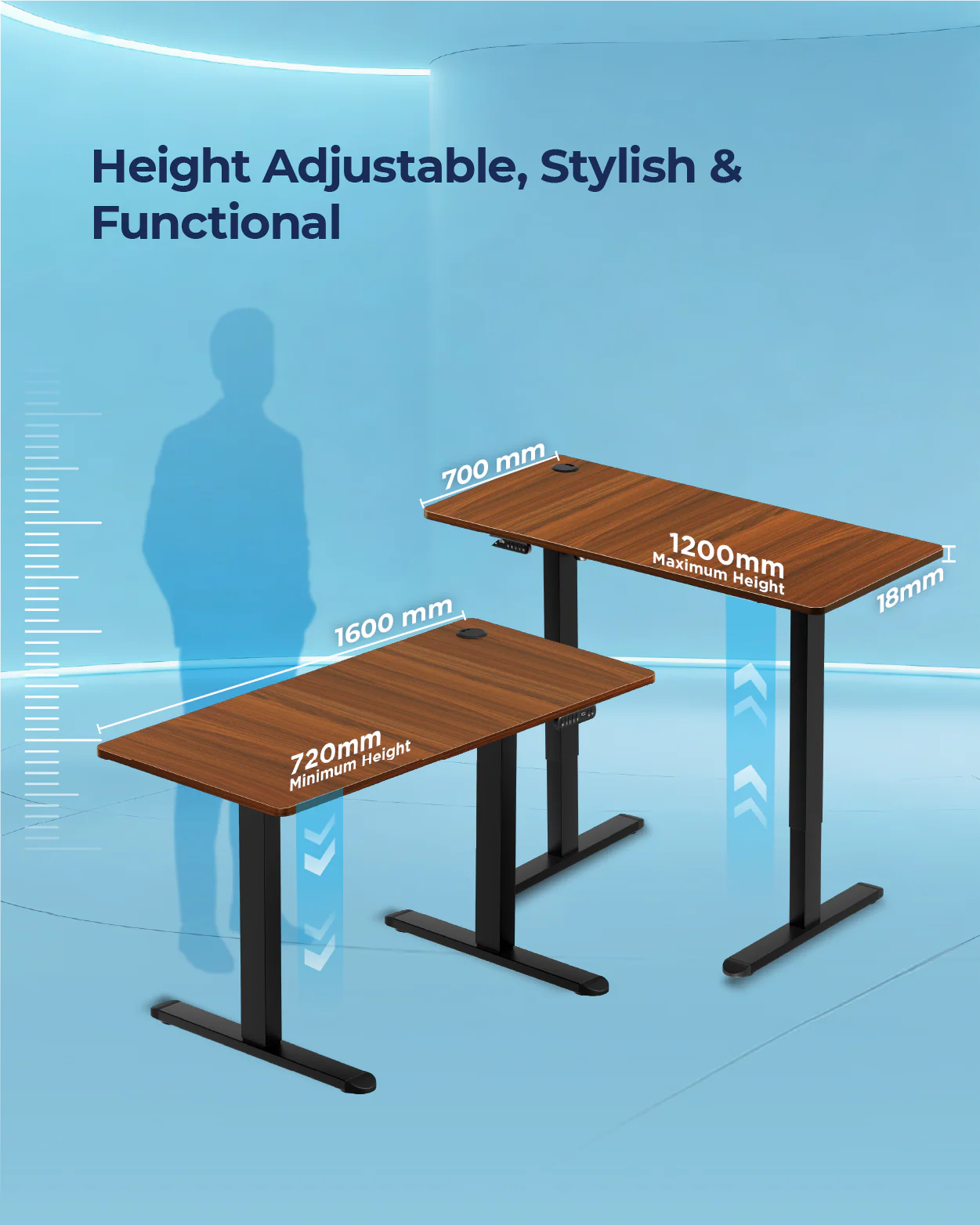 AeroPlus Adjustable Desk - Image 6