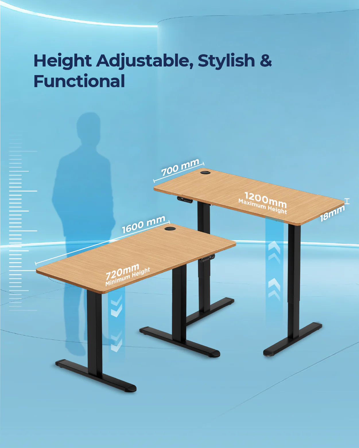 AeroPlus Adjustable Desk - Image 61