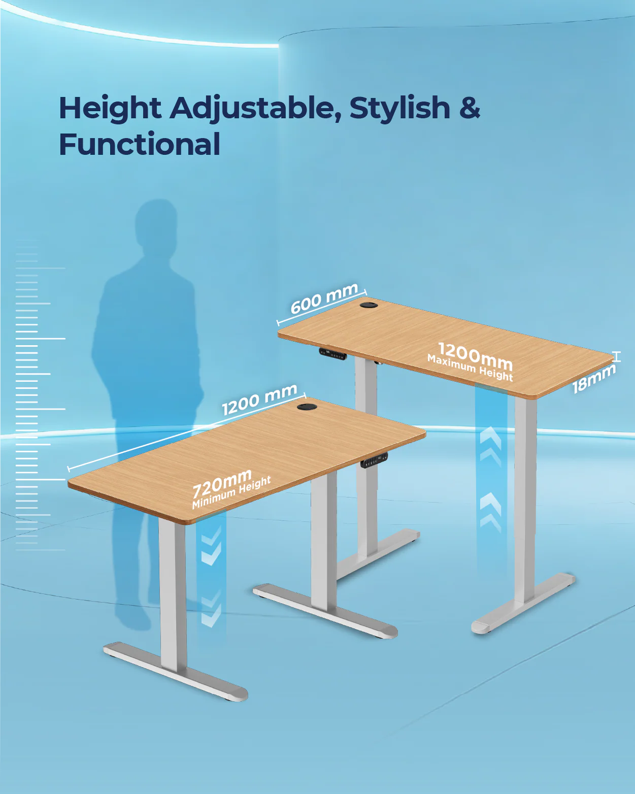 AeroPlus Adjustable Desk - Image 82