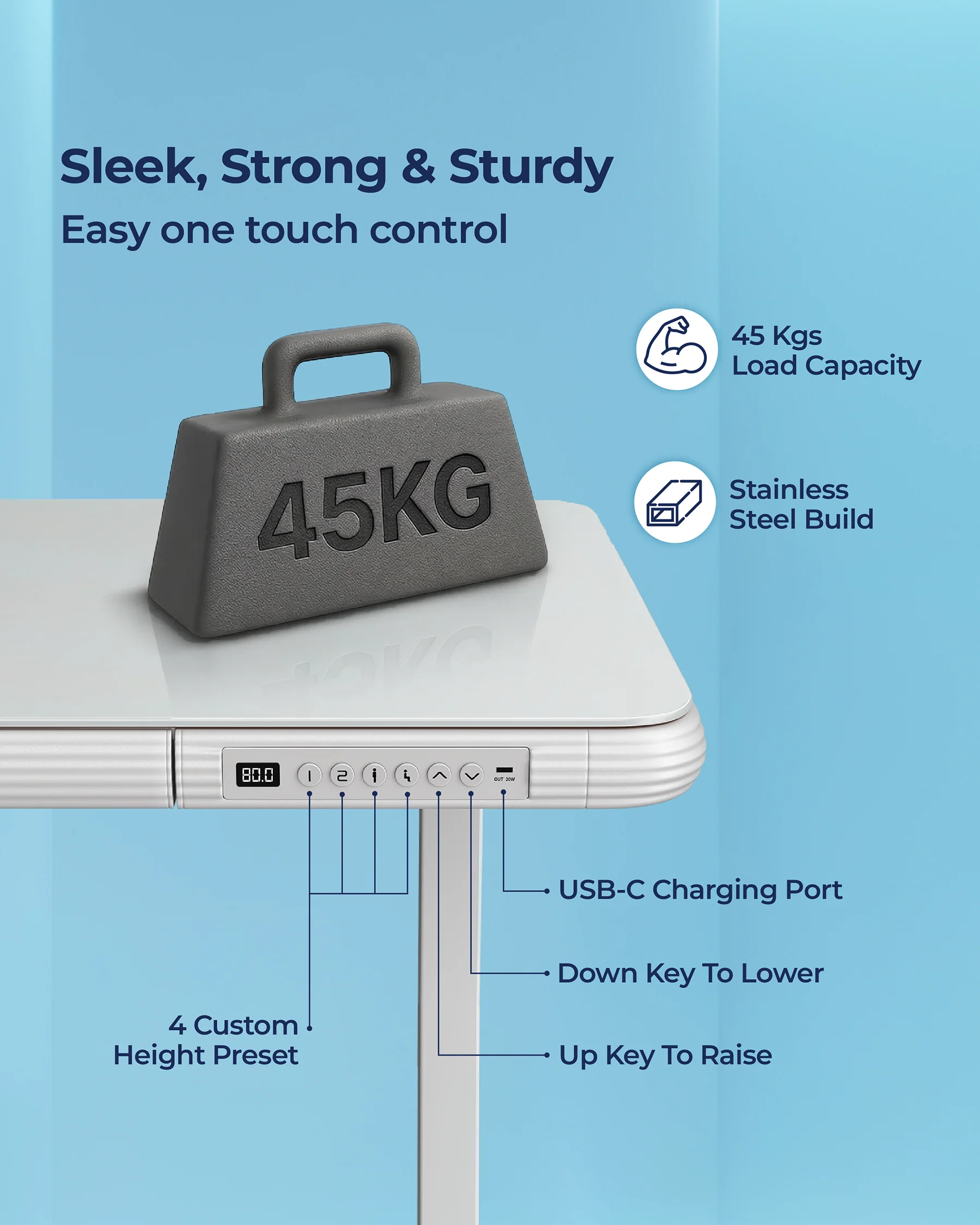 AeroSleek Adjustable Desk - Image 5