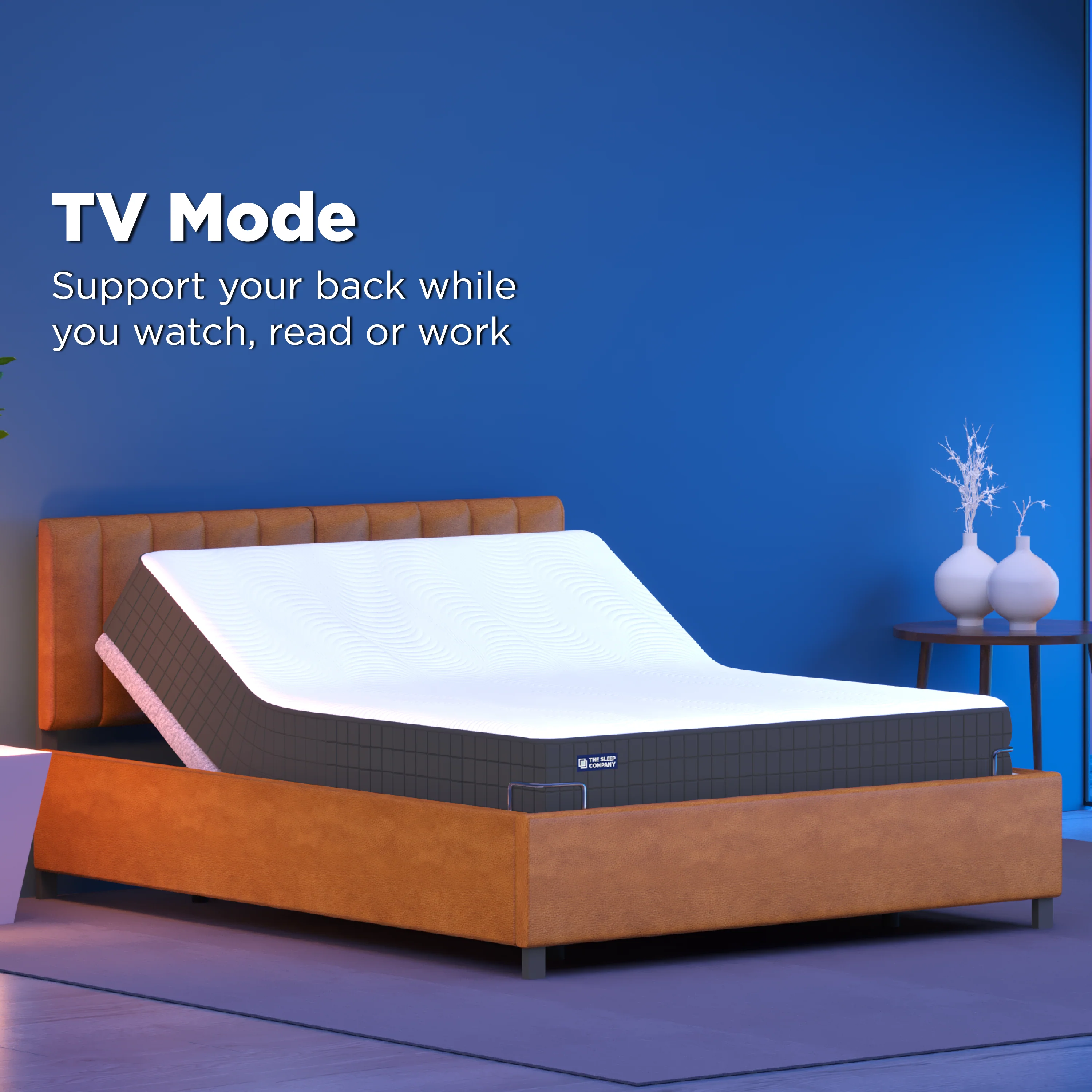 Elev8 Smart Recliner Bed with Leather Frame - Image 10