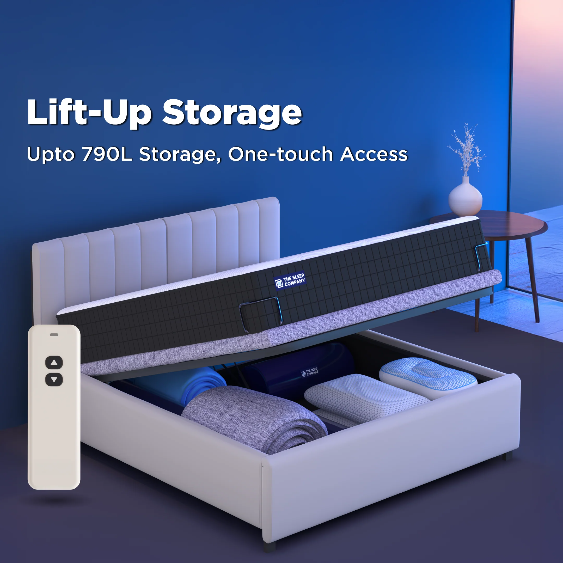 Elev8 Smart Recliner Storage Bed with Italia Frame - Image 17