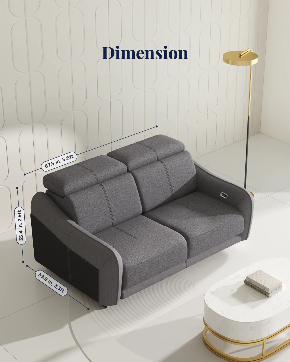 Emilio Recliner Sofa - Image 30