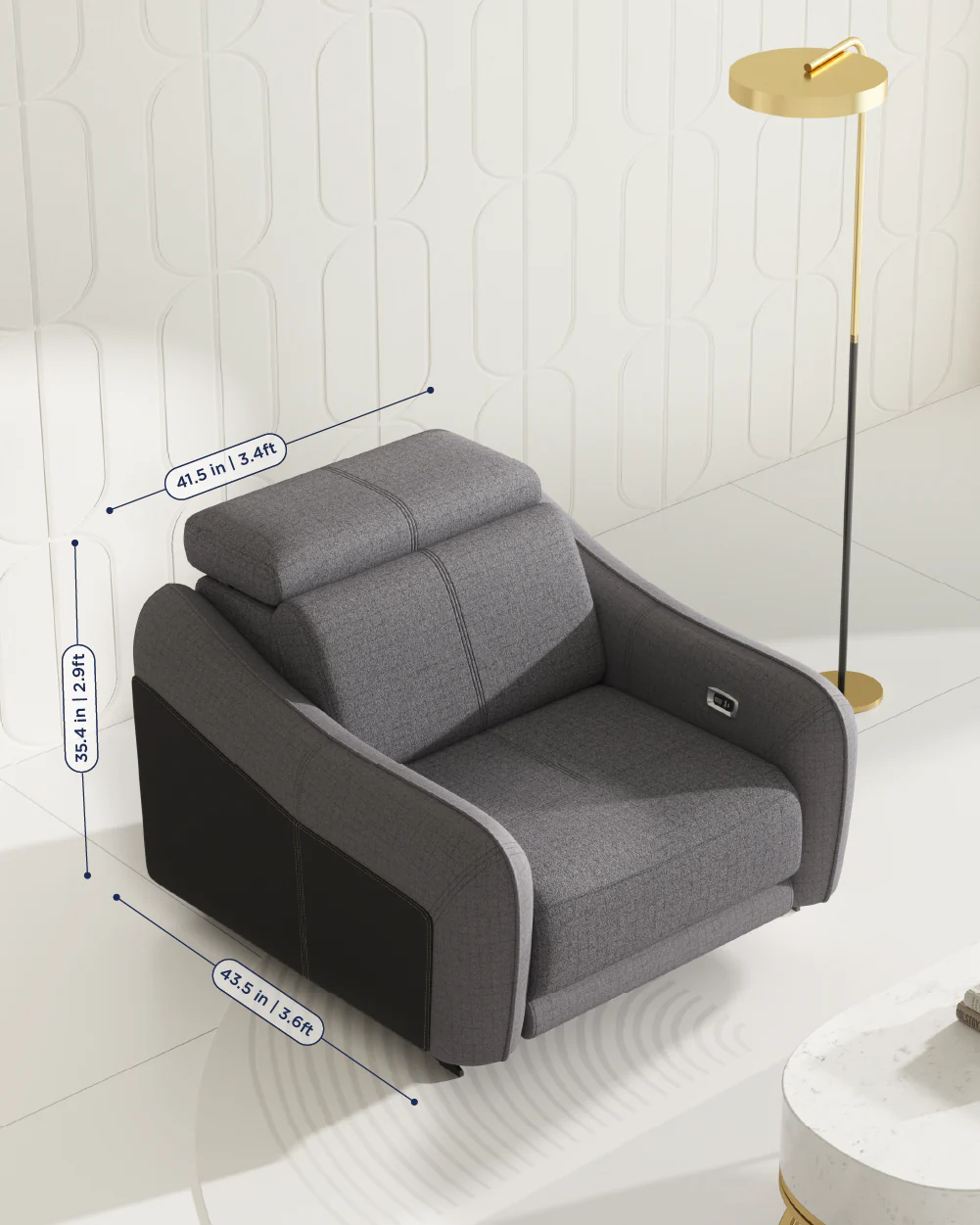Emilio Recliner Sofa - Image 47
