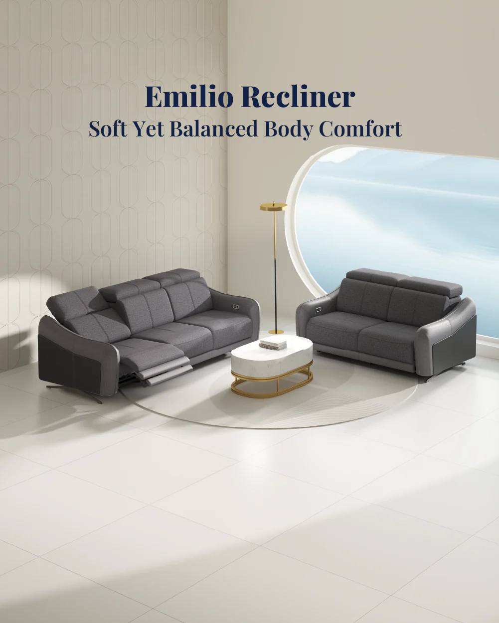 Emilio Recliner Sofa - Image 57