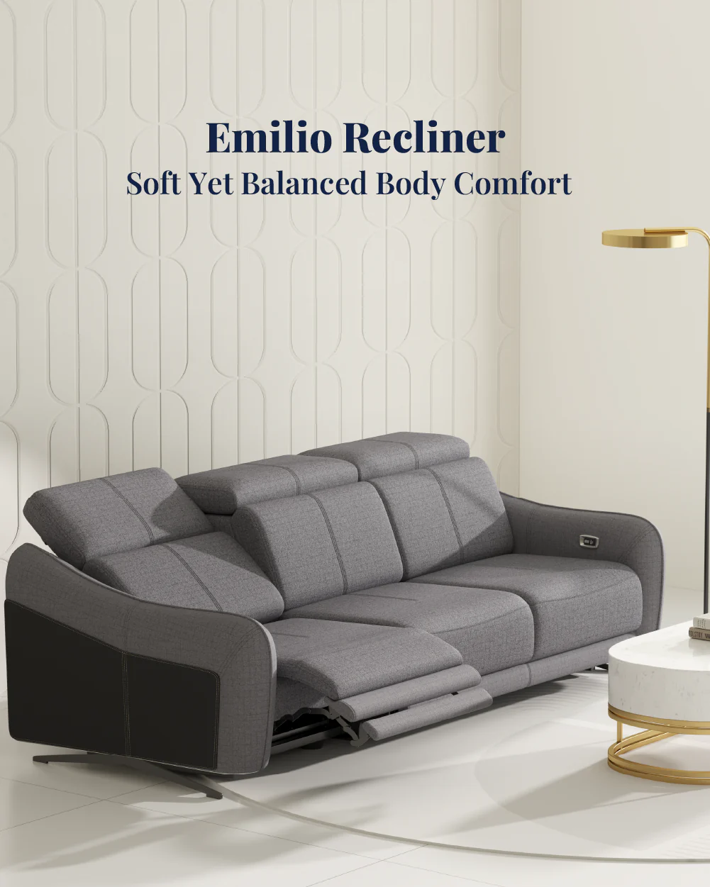 Emilio Recliner Sofa - Image 9
