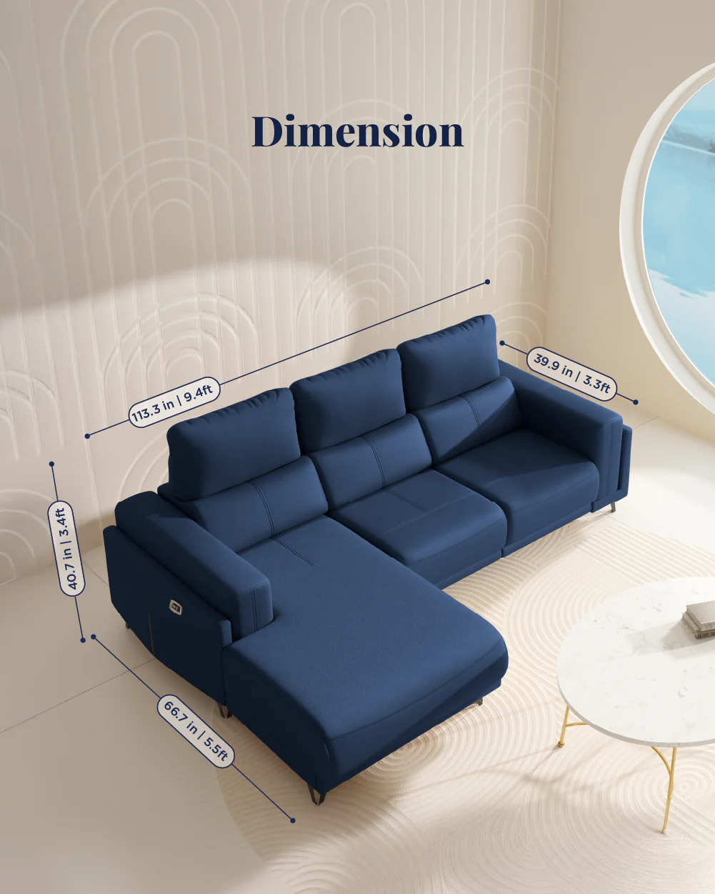 Emperia Recliner Sofa - Image 46