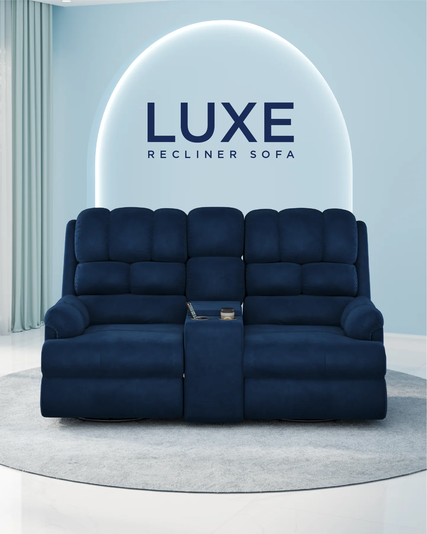Luxe Motorised Recliner Sofa (2-seater) - Image 13