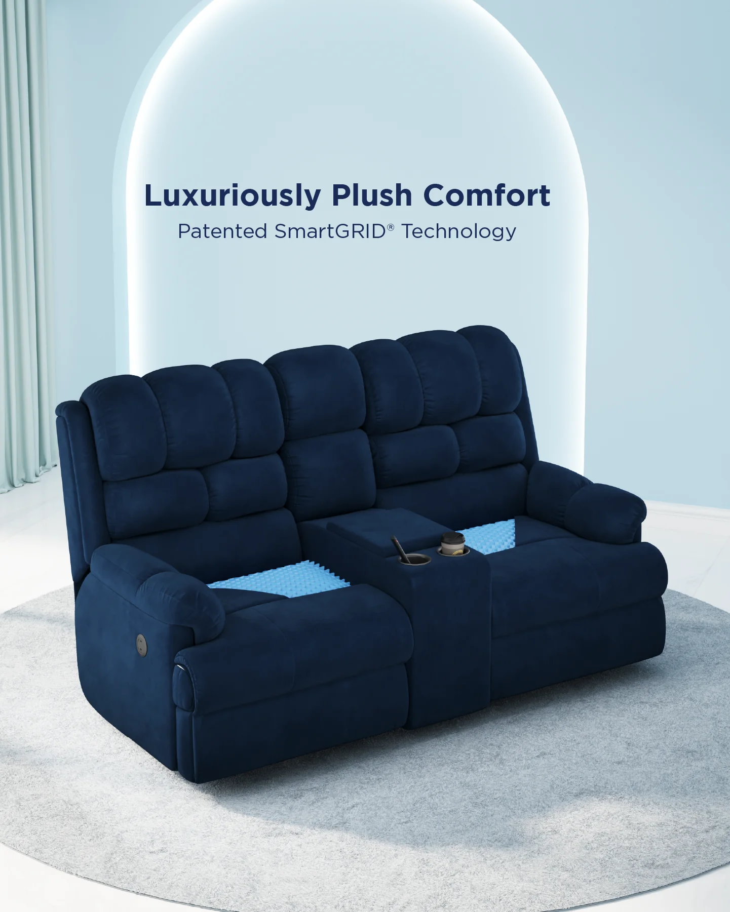Luxe Motorised Recliner Sofa (2-seater) - Image 15