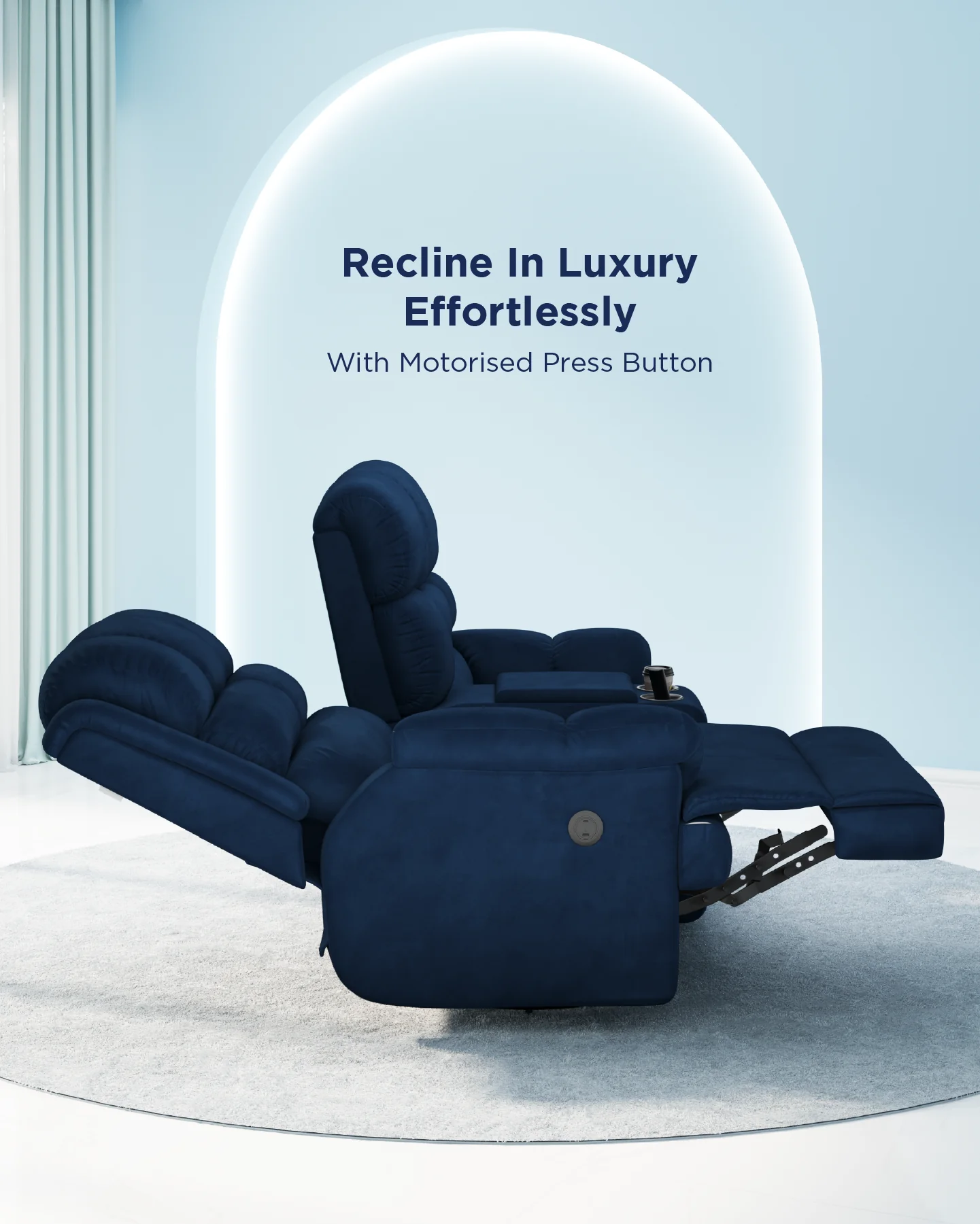 Luxe Motorised Recliner Sofa (2-seater) - Image 16