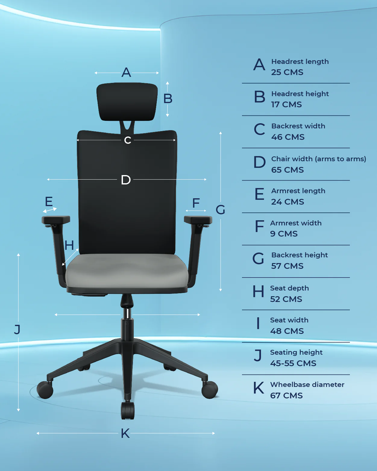 Onyx Orthopedic Office Chair - Image 11
