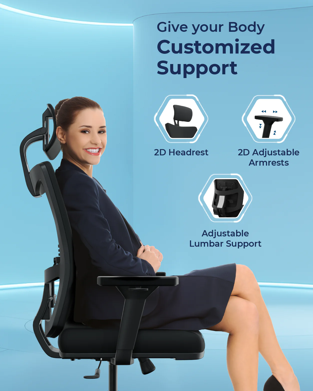 Onyx Orthopedic Office Chair - Image 4
