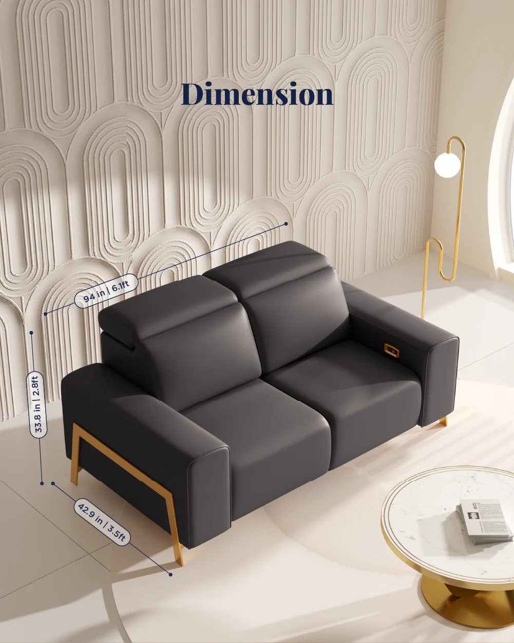 Seattle Recliner Sofa - Image 125