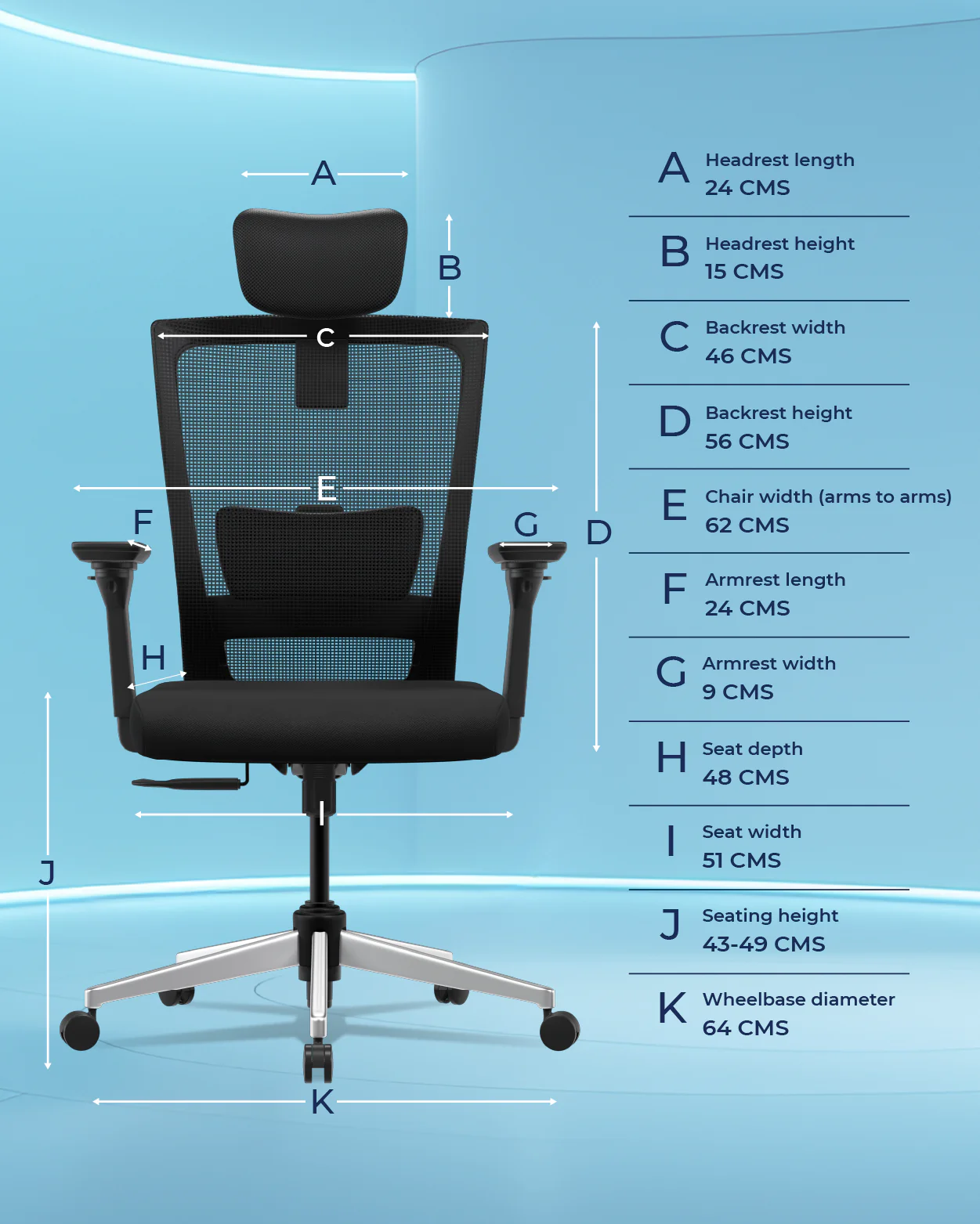 Stylux Ergonomic Office Chair - Image 17