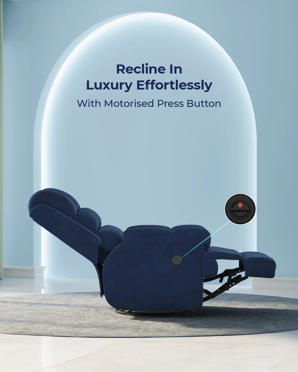 The Sleep Company Luxe Motorised Recliner Sofa - Image 12
