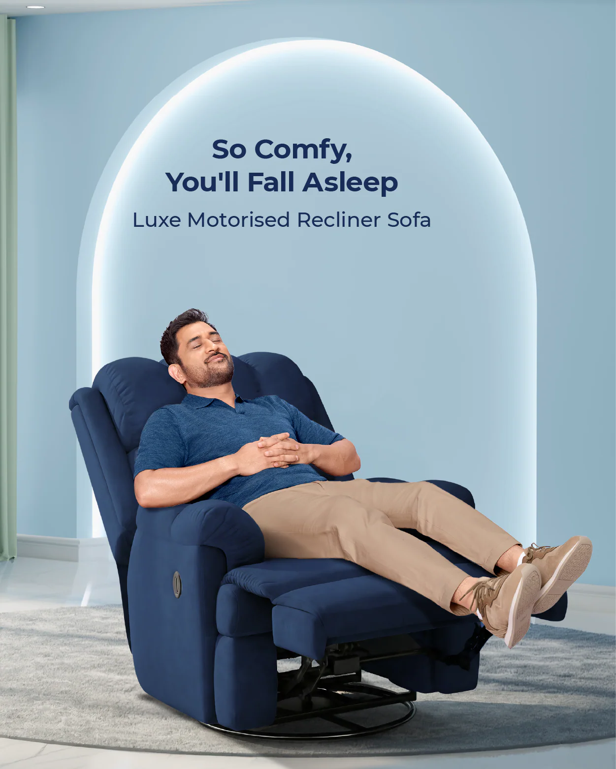 The Sleep Company Luxe Motorised Recliner Sofa - Image 14