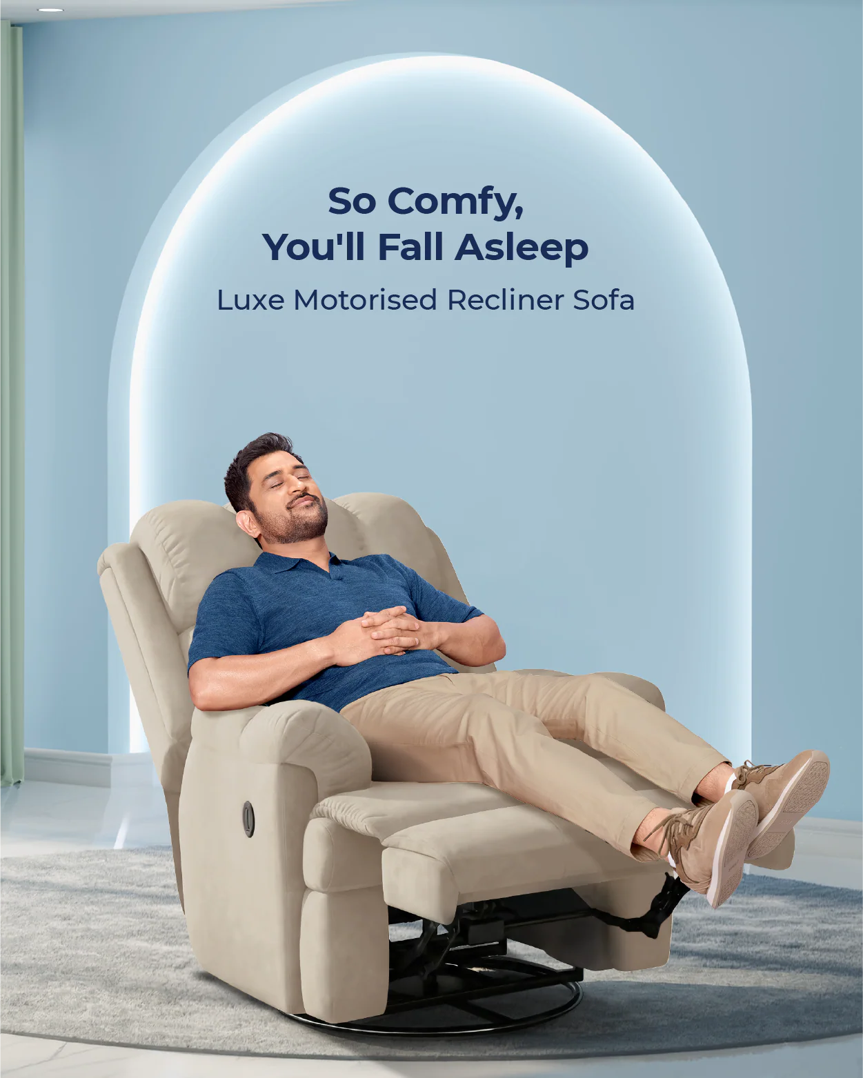 The Sleep Company Luxe Motorised Recliner Sofa - Image 21