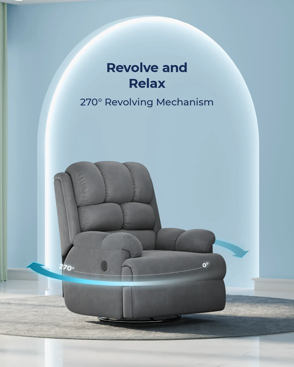 The Sleep Company Luxe Motorised Recliner Sofa - Image 3