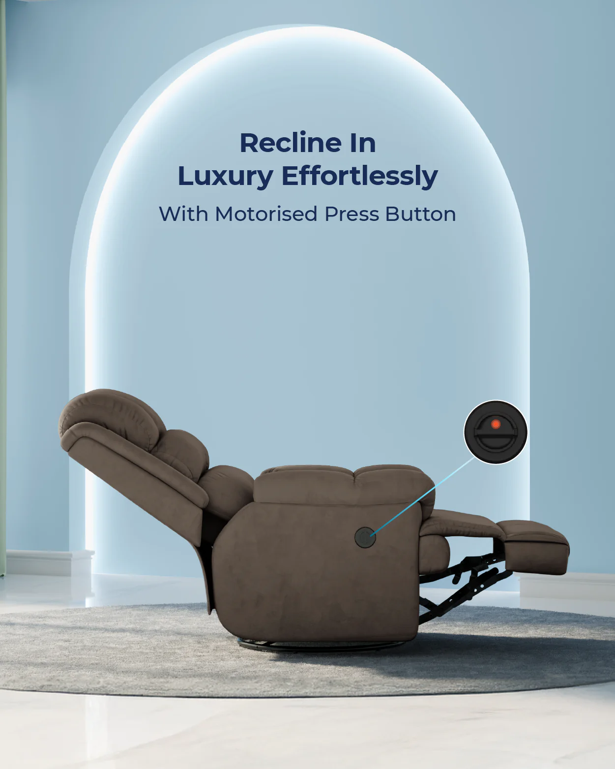 The Sleep Company Luxe Motorised Recliner Sofa - Image 33