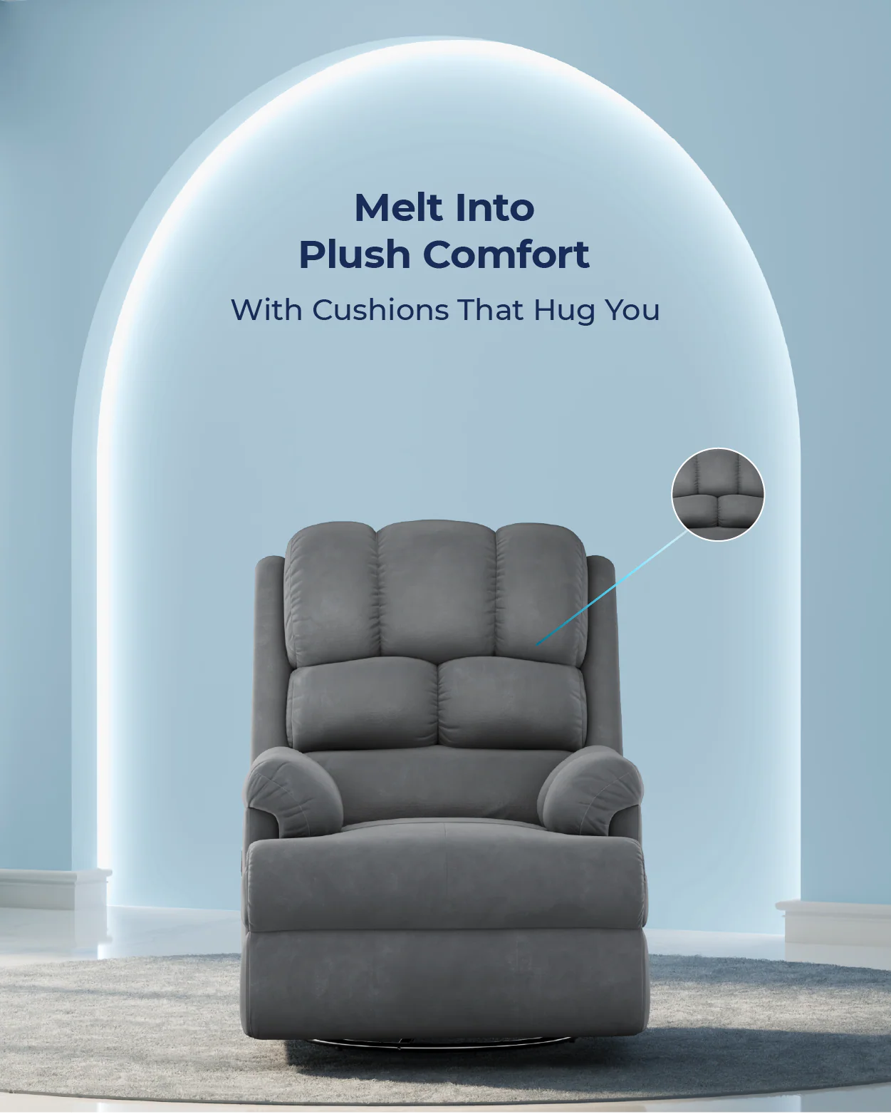 The Sleep Company Luxe Motorised Recliner Sofa - Image 39
