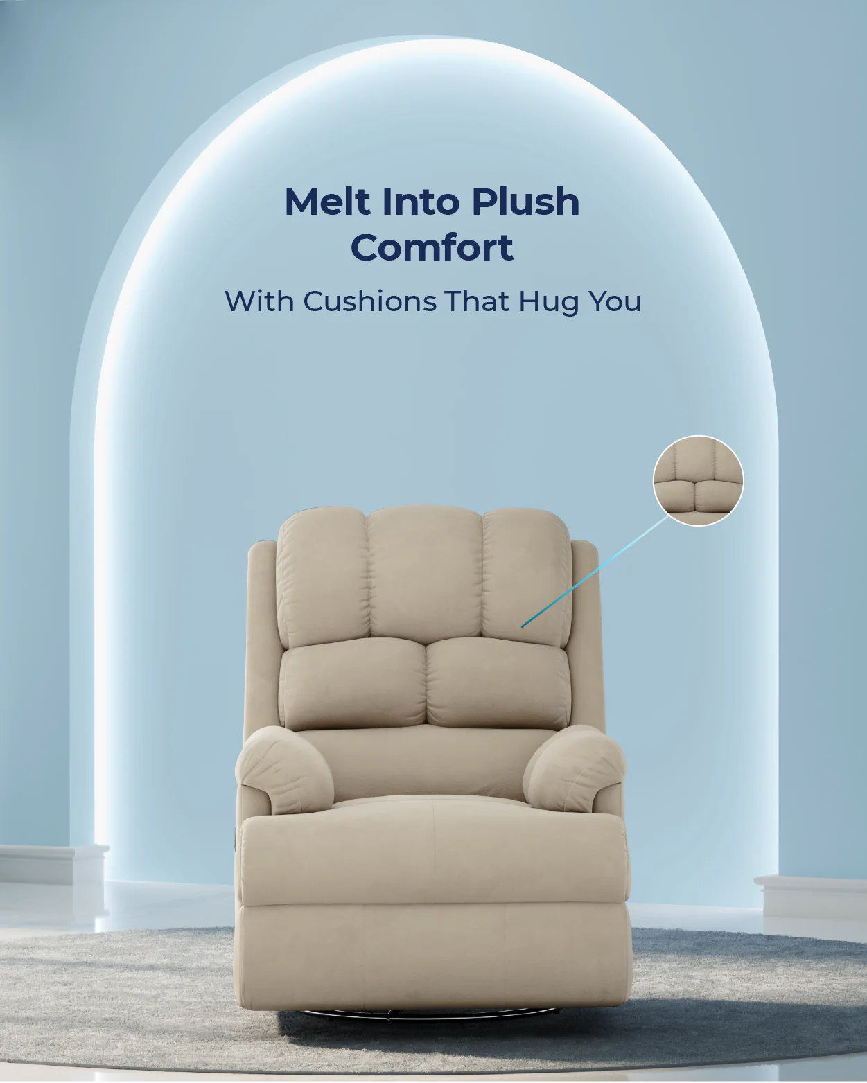 The Sleep Company Luxe Motorised Recliner Sofa - Image 49