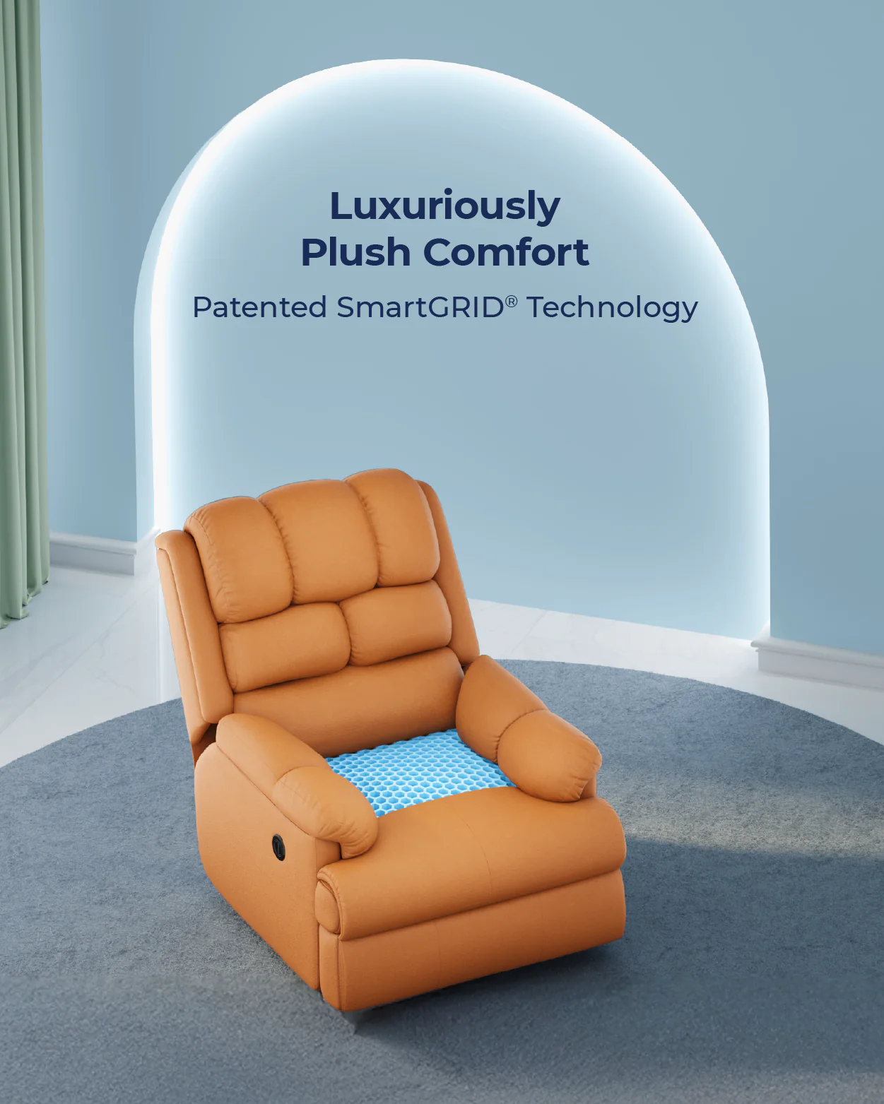 The Sleep Company Luxe Motorised Recliner Sofa - Image 52