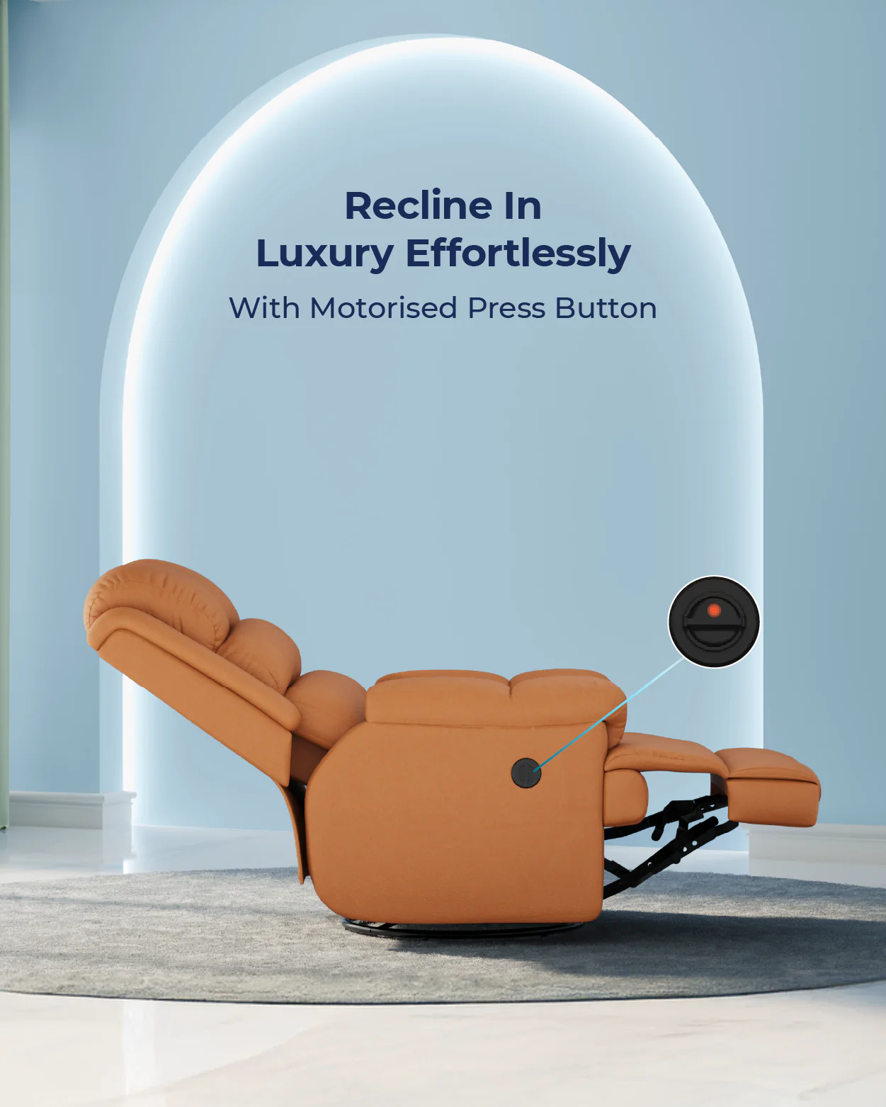 The Sleep Company Luxe Motorised Recliner Sofa - Image 53