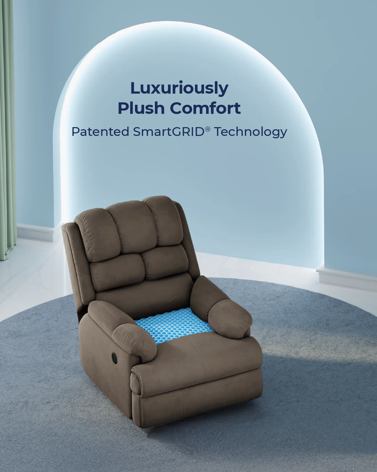 The Sleep Company Luxe Motorised Recliner Sofa - Image 57