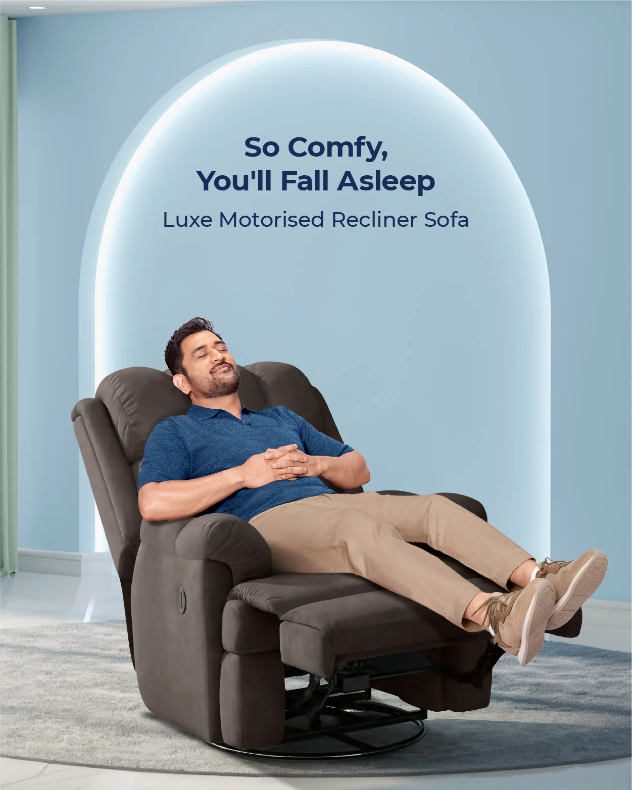 The Sleep Company Luxe Motorised Recliner Sofa - Image 60
