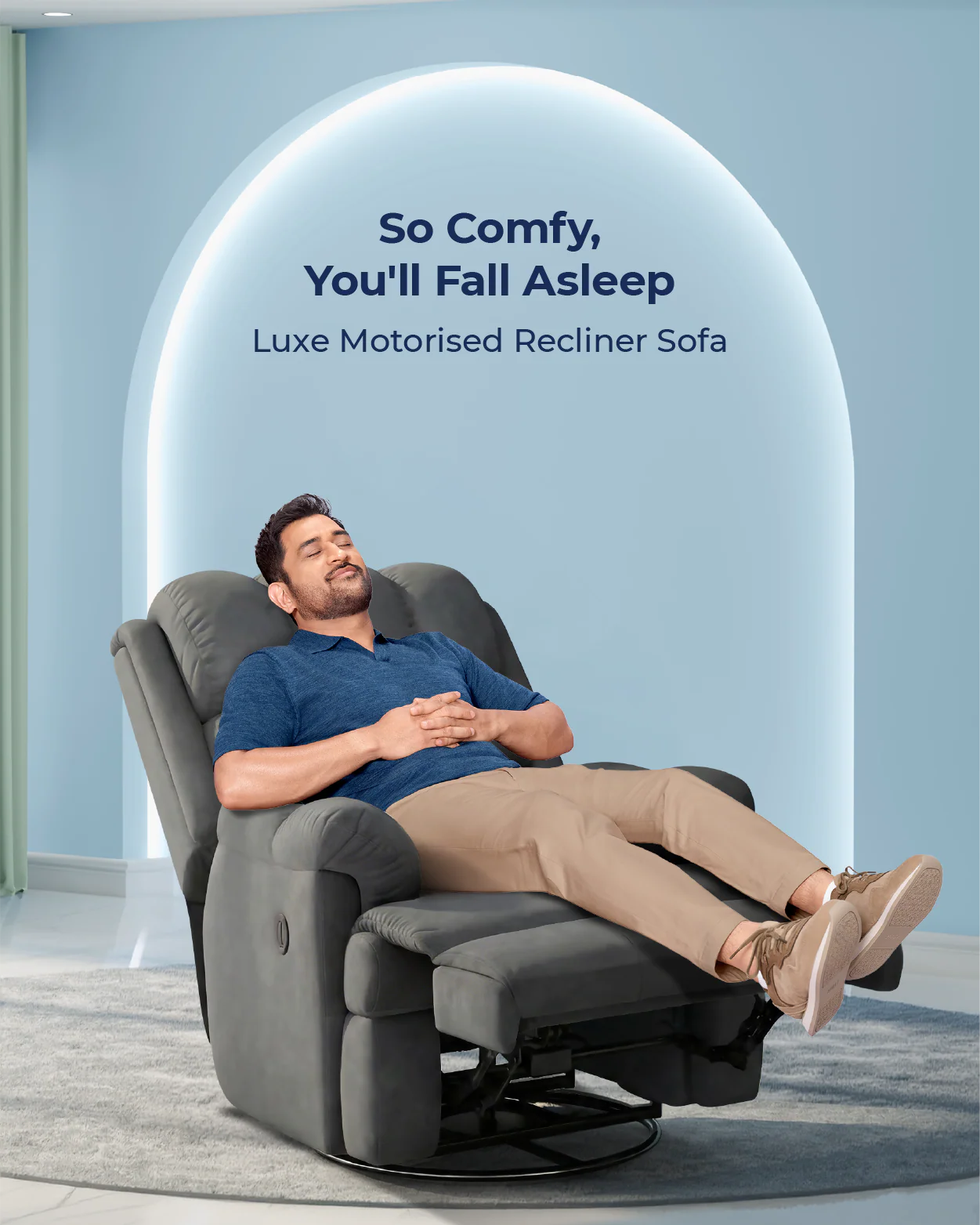 The Sleep Company Luxe Motorised Recliner Sofa - Image 7