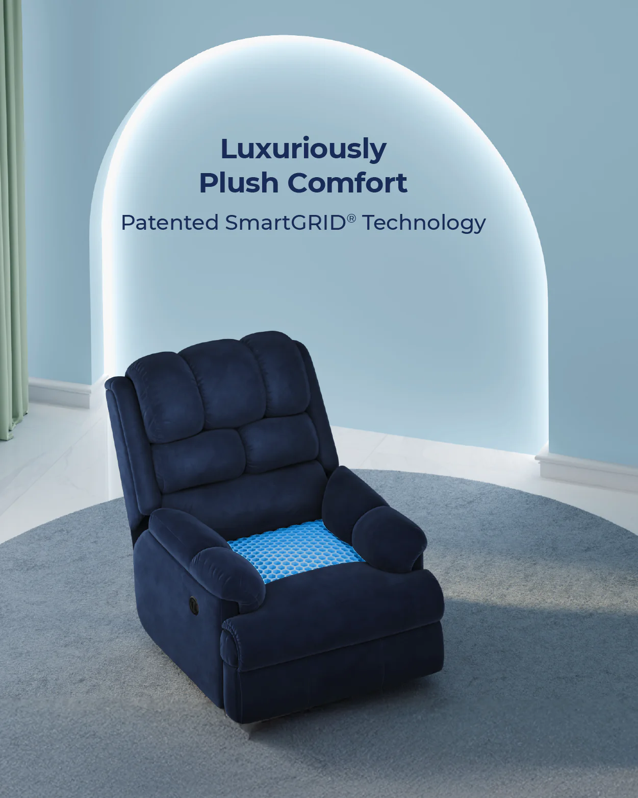 The Sleep Company Luxe Motorised Recliner Sofa - Image 9