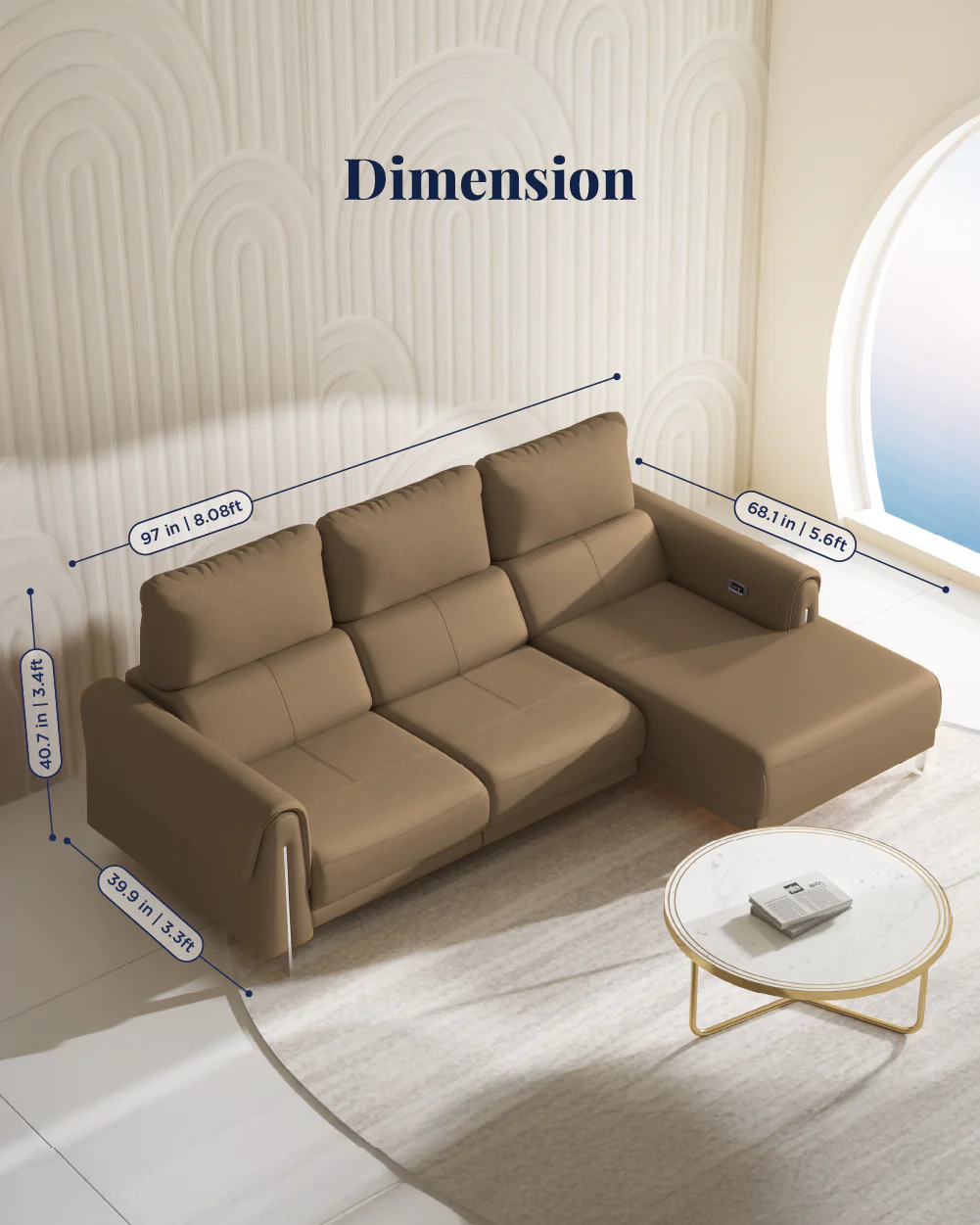Valencia Recliner Sofa - Image 132