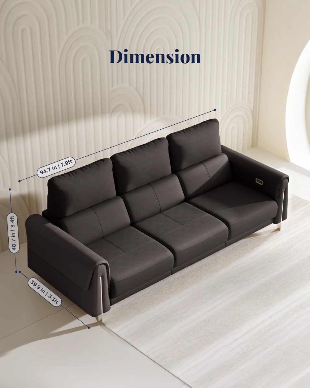 Valencia Recliner Sofa - Image 80