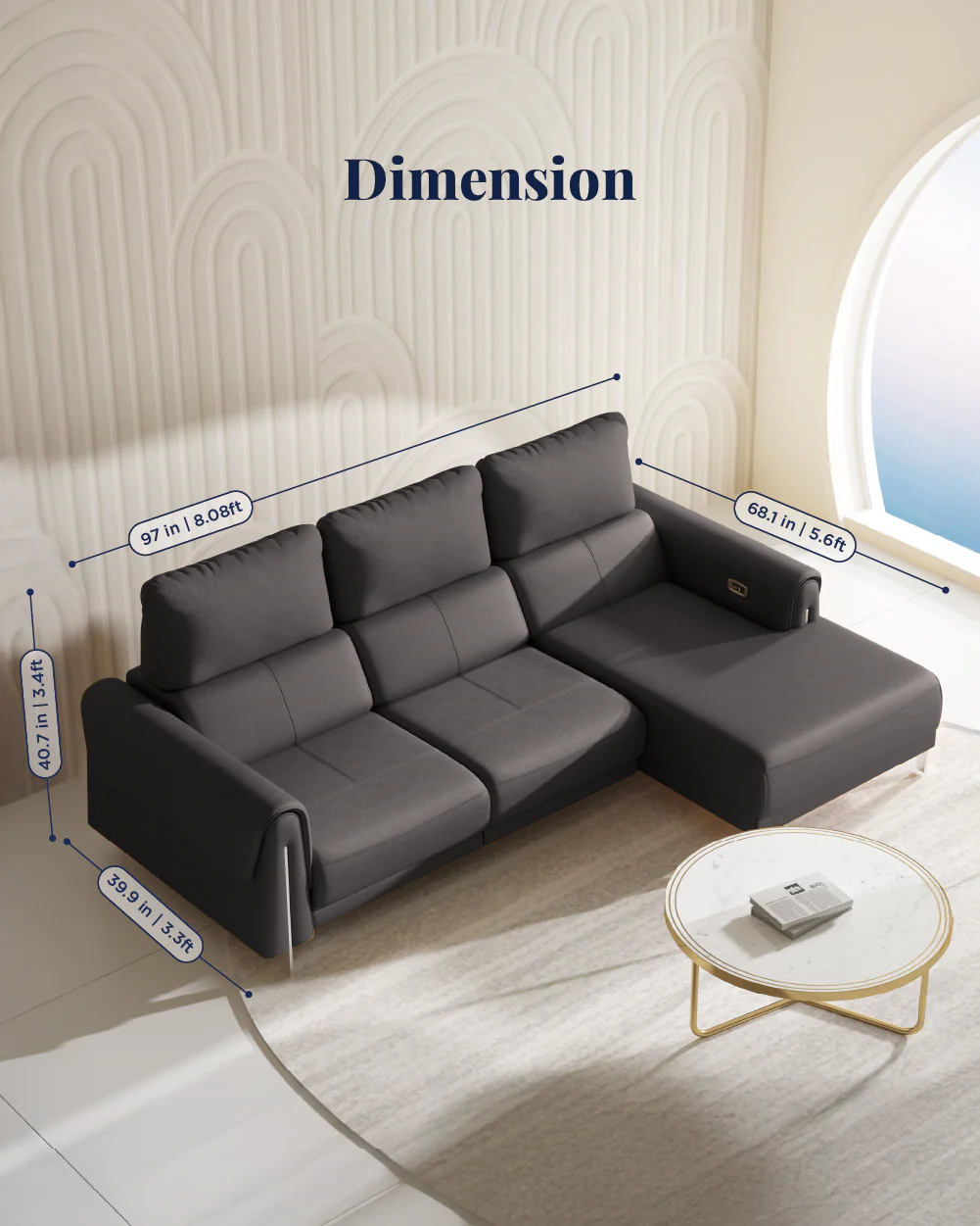 Valencia Recliner Sofa - Image 87